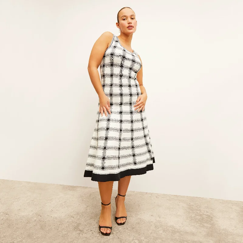 Carol Dress - Eco 365Knit :: Bold Check