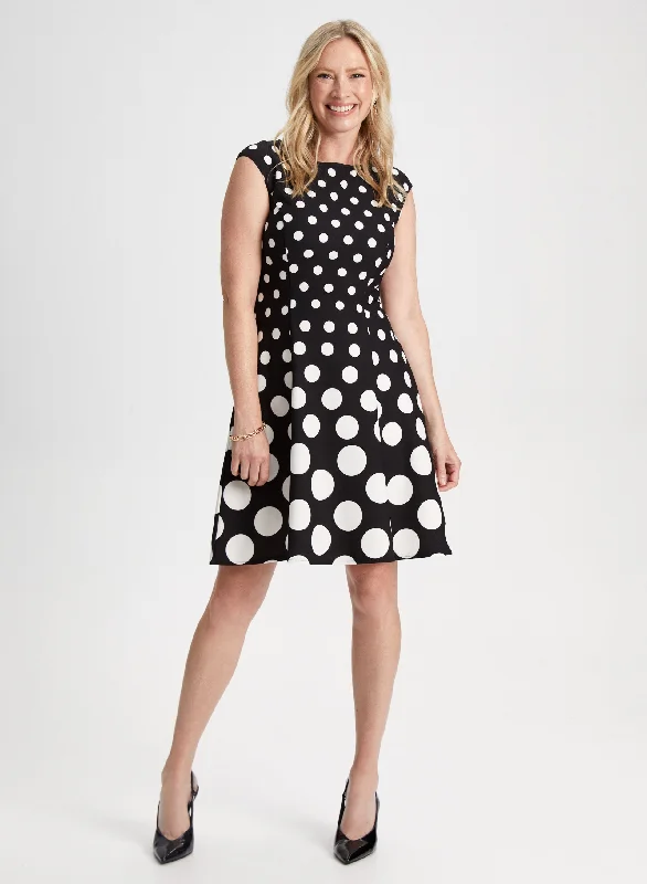 Polka Dot Print Dress