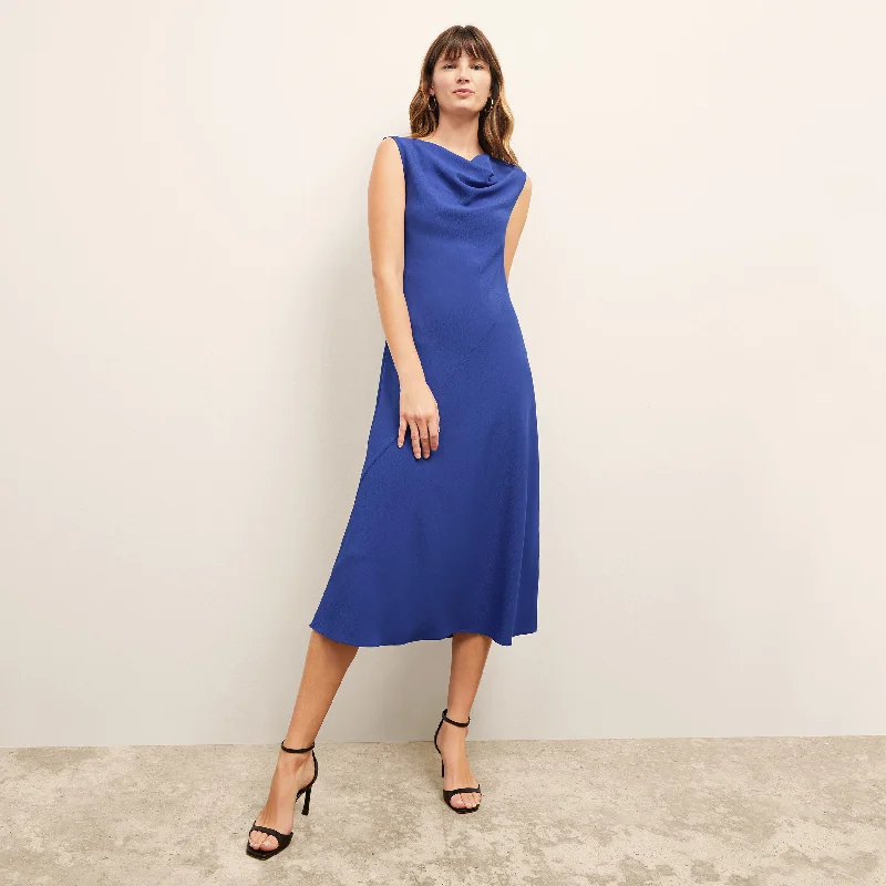 Priya Dress - Eco Heavy Soft Wave :: Royal Blue