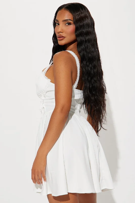 Summer Romance Mini Dress - White