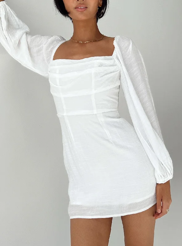 Warra Mini Dress White