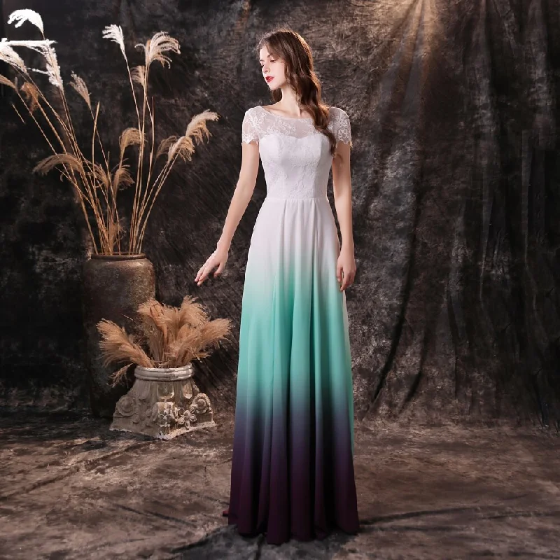 FashionSierra - New A-Line Ombre Prom Dresses