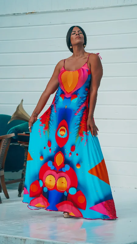 ""Around The World"" Amelia Maxi Dress, Carnaval