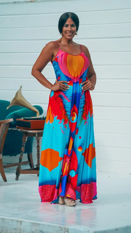 ""Around The World"" Amelia Maxi Dress, Carnaval