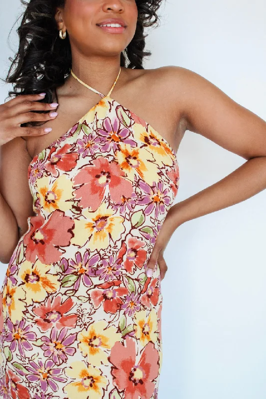 Endless Sunrise Halter Dress