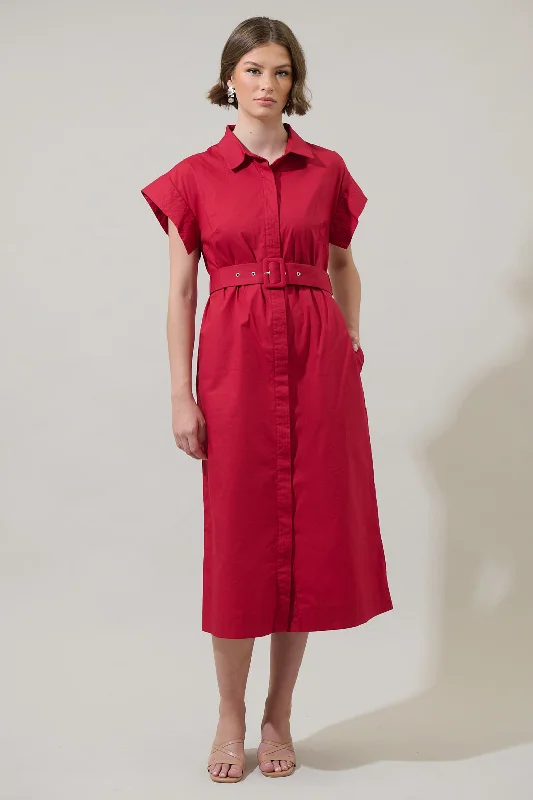 Lorelei Button Down Midi Dress