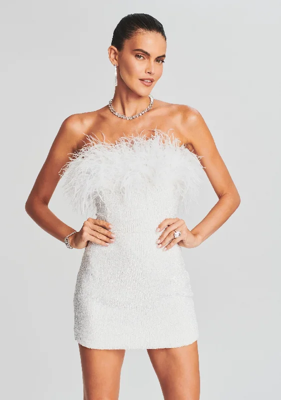 Torin Sequin Feather Dress