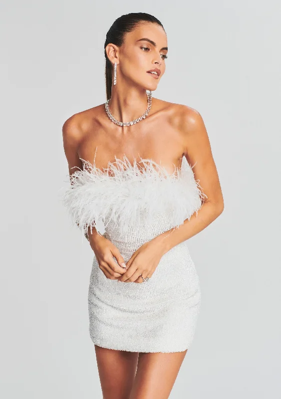 Torin Sequin Feather Dress