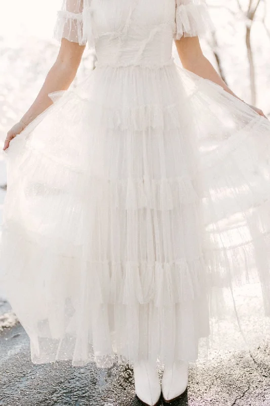 Whimsical Dress in White