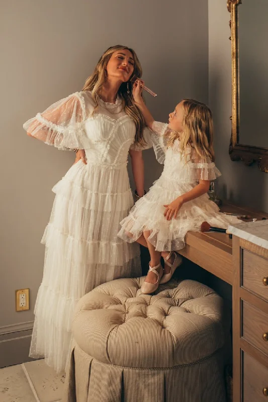 Whimsical Dress in White