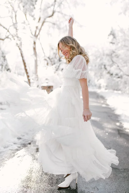 Whimsical Dress in White