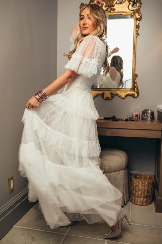 Whimsical Dress in White