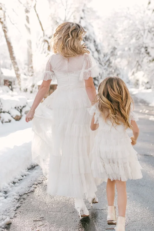 Whimsical Dress in White