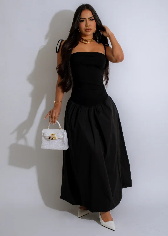 Yours Truly Maxi Dress Black