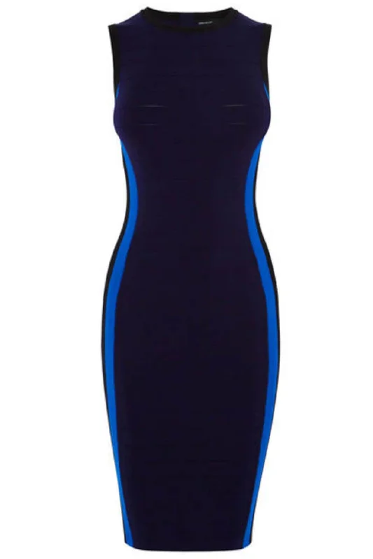 Bandage Navy Dress