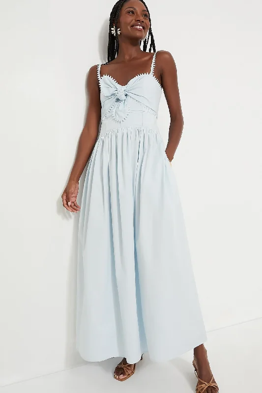 Blue Lace Trim Sundress