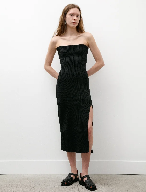 Portrait HS Strapless Dress Black