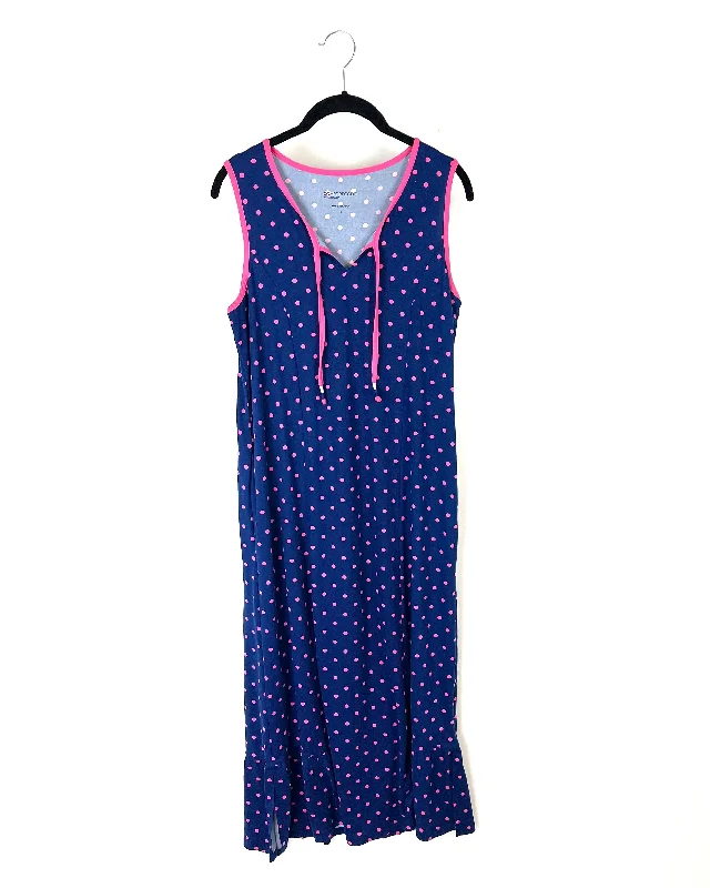 Polka Dot Lounge Dress - Small/Medium