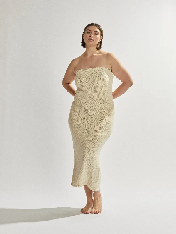 Cora Maxi Dress Custard