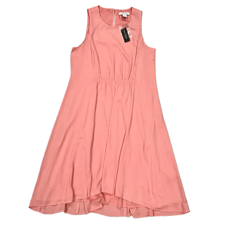 Dress Casual Midi By White House Black Market In Pink, Size: L