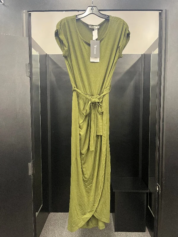 Green Dress Casual Midi Max Studio, Size M