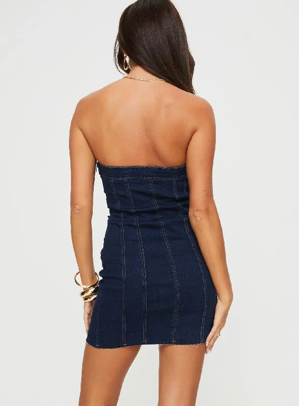 Houser Mini Dress Dark Denim