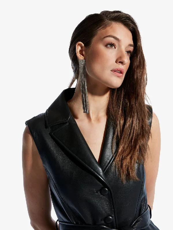 LOLA RECYCLED LEATHER DRESS