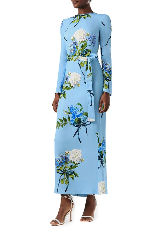 Long Sleeve Floral Sheath