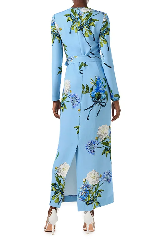 Long Sleeve Floral Sheath