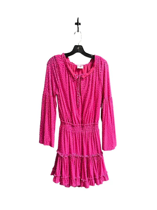 Pink Dress Casual Midi Buddy Love, Size Xs