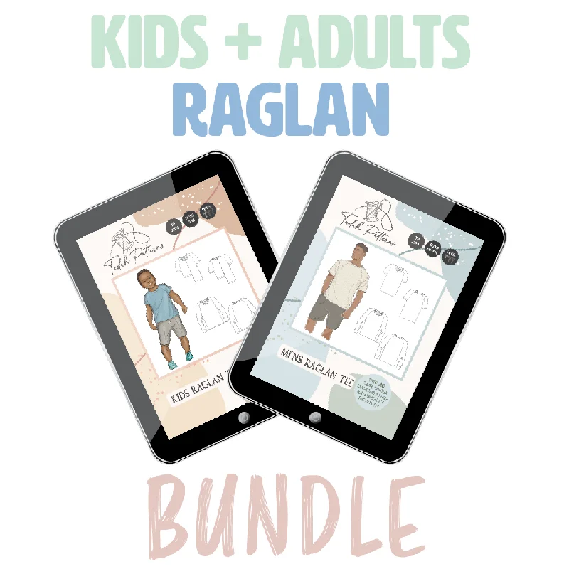 Raglan Tee Kids + Adults BUNDLE