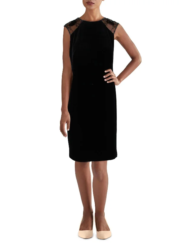 Ralph Lauren Women's Jewel Neck Cocktail Dress Black Size 6