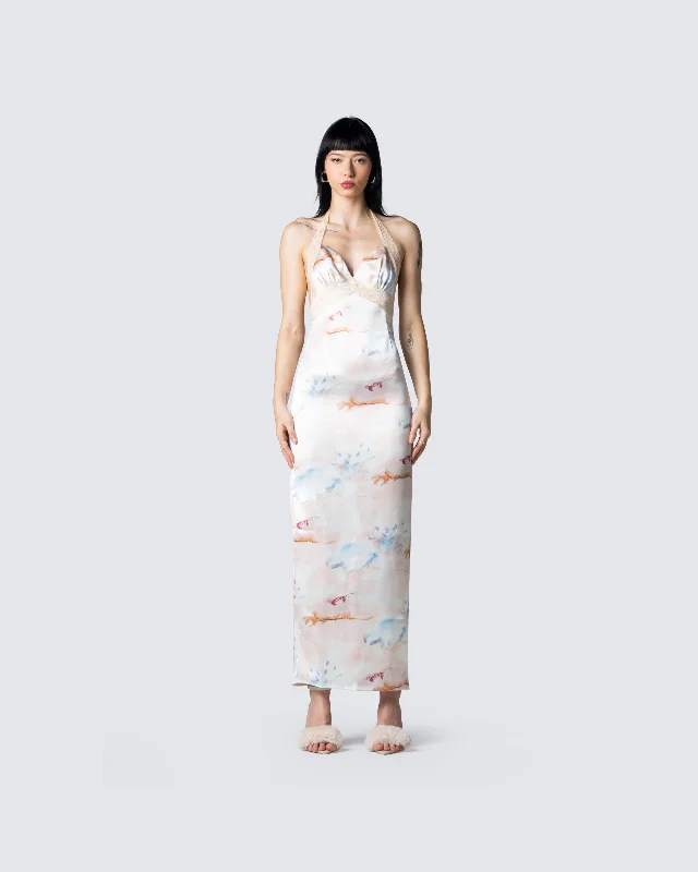 Sandy Tie Dye Print Dress