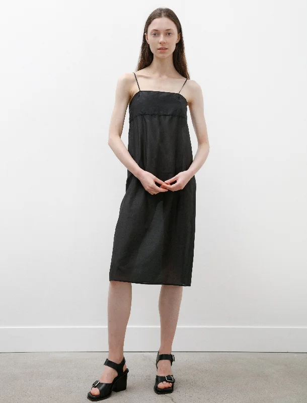 Solid Slip Dress Black