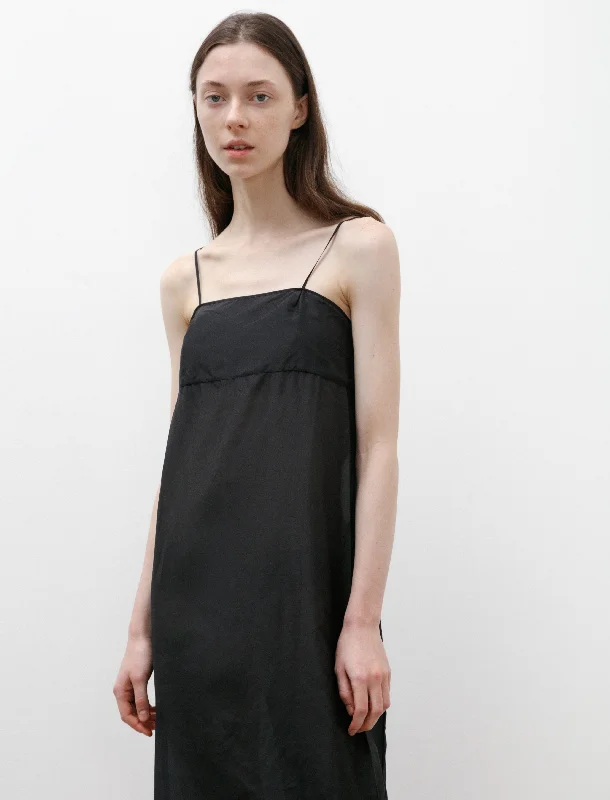 Solid Slip Dress Black