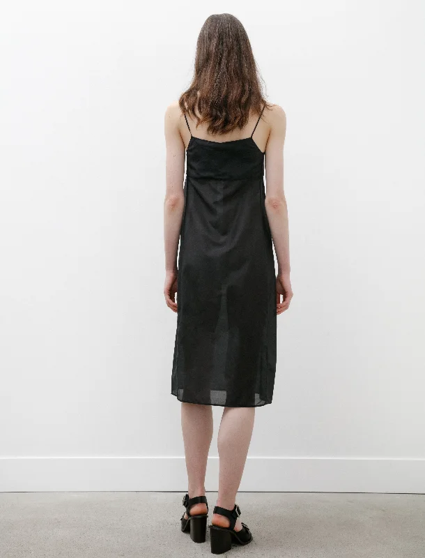 Solid Slip Dress Black