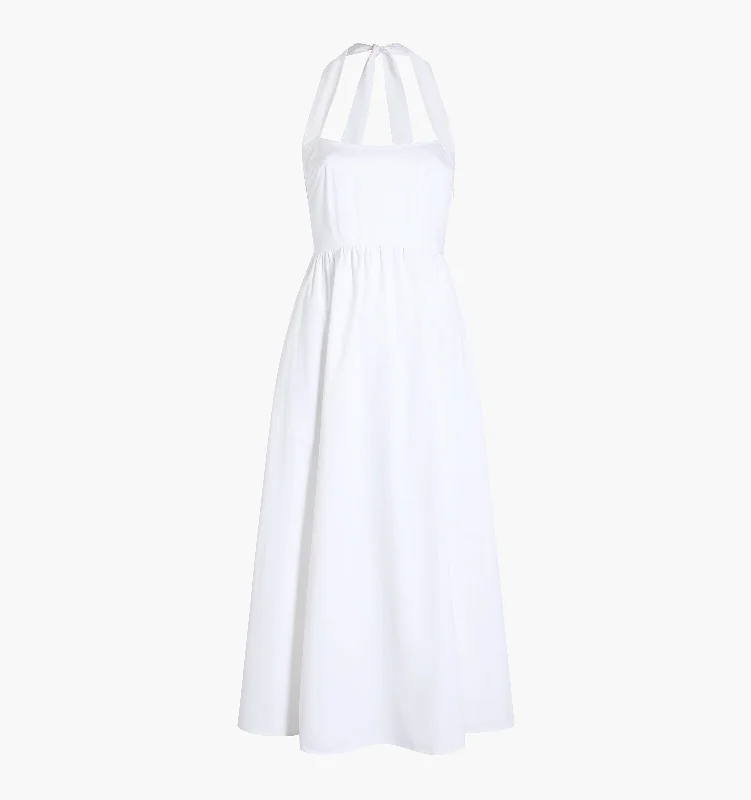 The Fleur Midi Dress - White