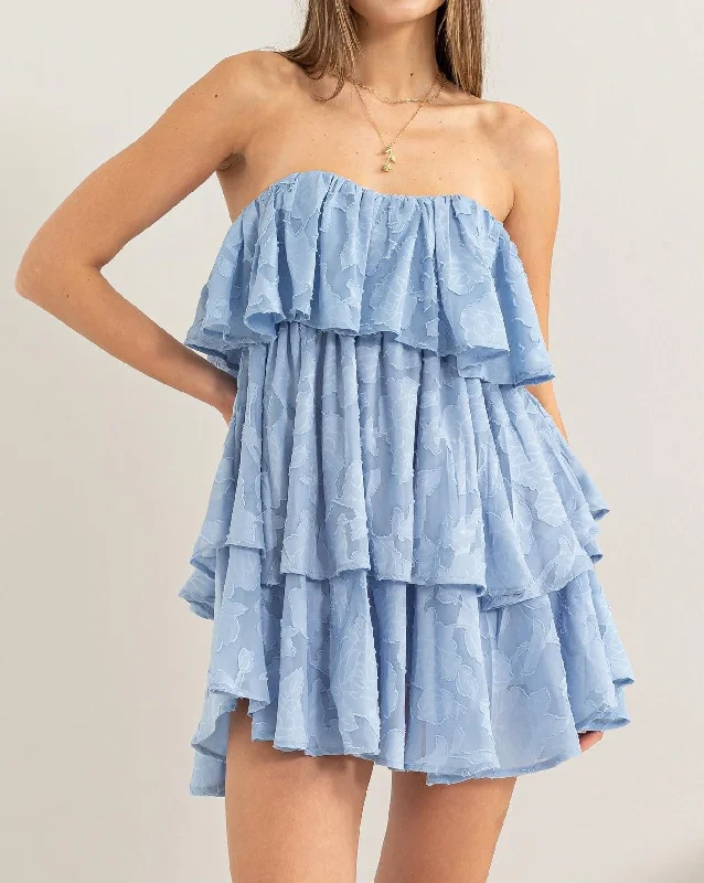 Women's Ruffle Mini Dress - HYFHF24A325