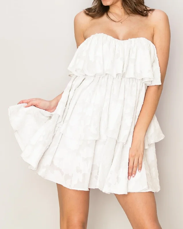 Women's Ruffle Mini Dress - HYFHF24A325