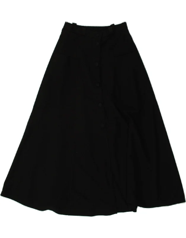 YESSICA Womens High Waist A-Line Skirt  EU 38 Medium W25 Black Polyester