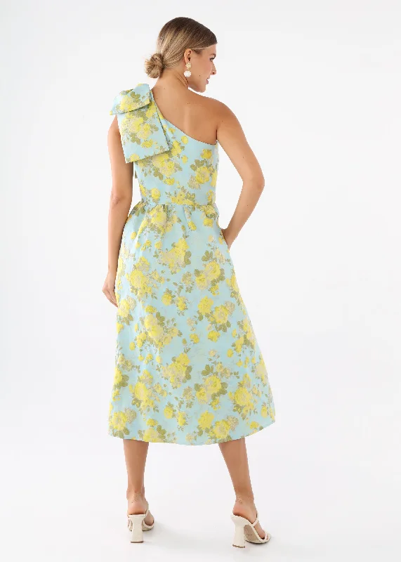 Caroline Dress Rose Garden Jacquard