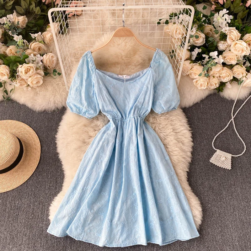 Cute A line short dress fashion dress  640