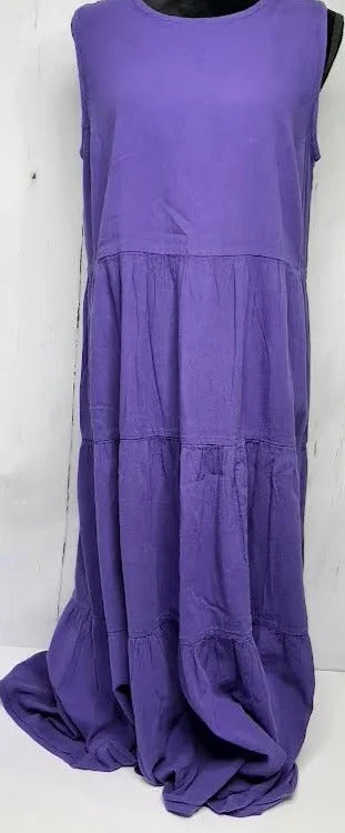 Dress-Sleeveless-Purple-Women's S-1681