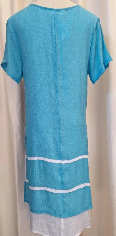 Stripe Dress Turquoise