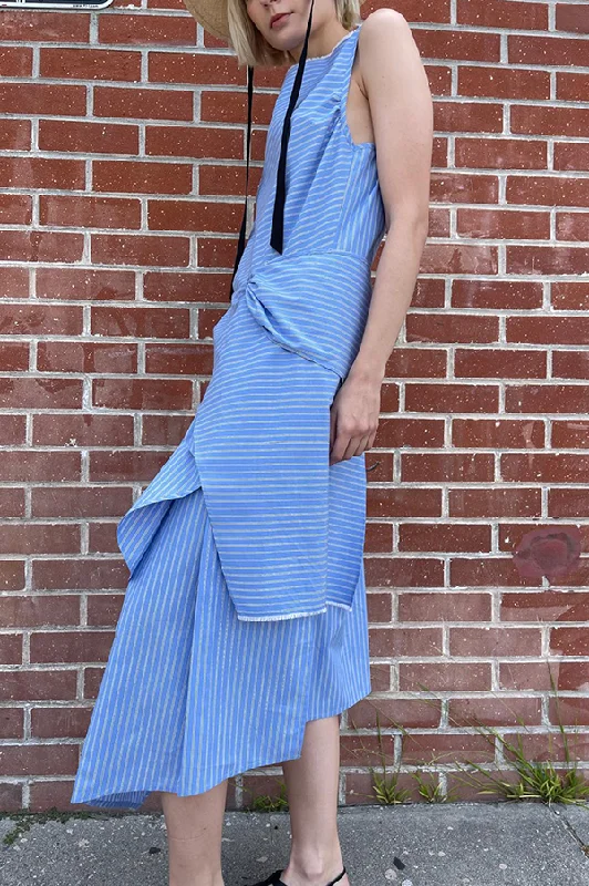 Sylvan Dress in Cerulean Stripe