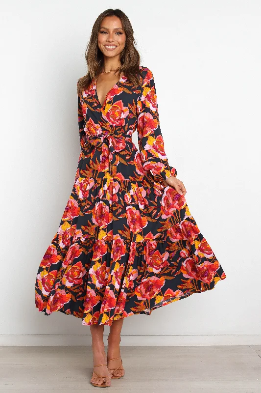 Balsa Dress - Navy Floral