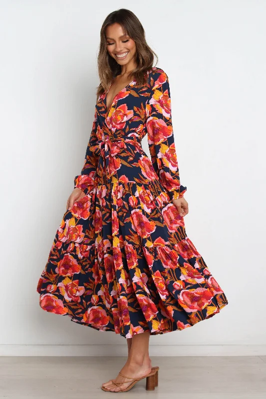 Balsa Dress - Navy Floral