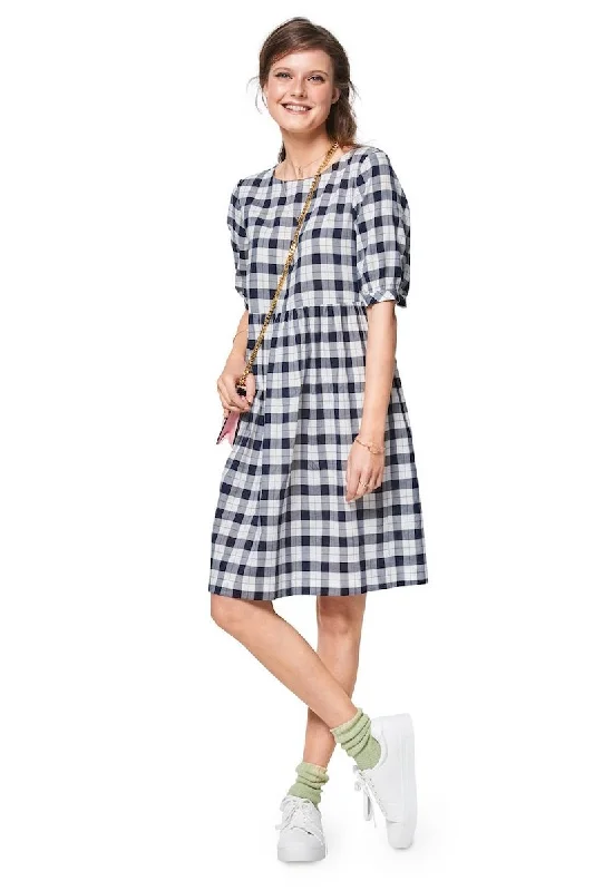 BD6401 Women's Swing Dress with Sleeve Variations