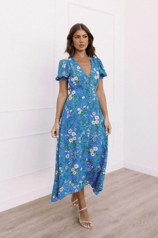 Brax Floral Dress - Blue Ivy