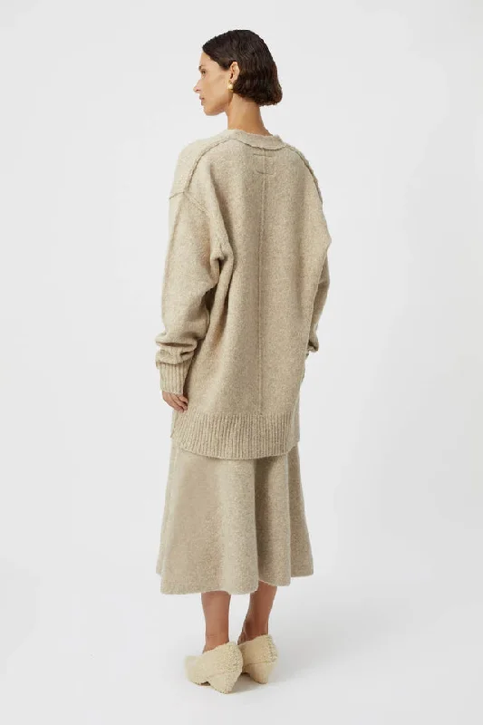 Camilla And Marc Andes Cardigan - Oatmeal Melange